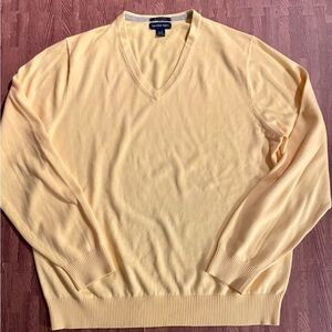 Lands End 100% Supima Cotton VNeck Sweater *Excellent Cond* Size L